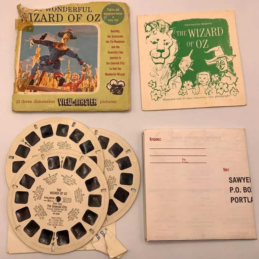 Vintage Sawyer’s View-Master Wonderful Wizard of Oz Packet FT45 3 Reels Booklet